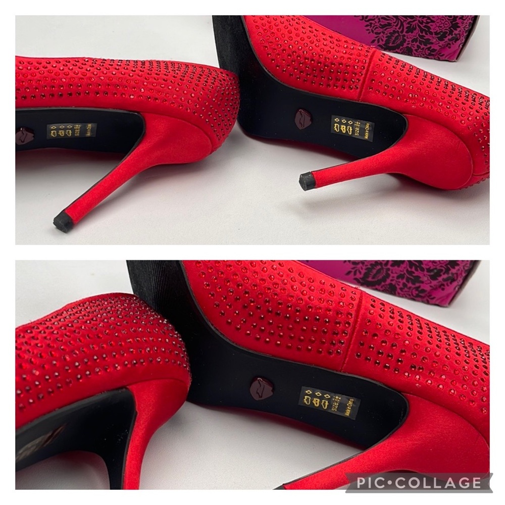 New Red Rhinestone Heels - Picture 13 of 15